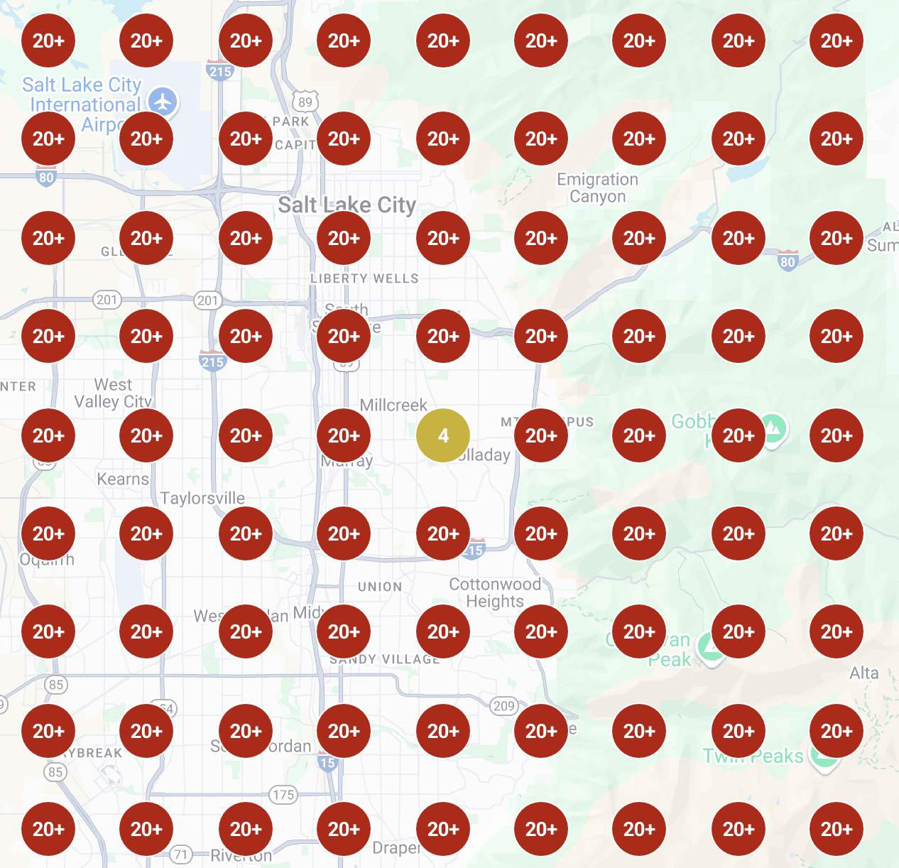 Before SAVOS - all red rankings